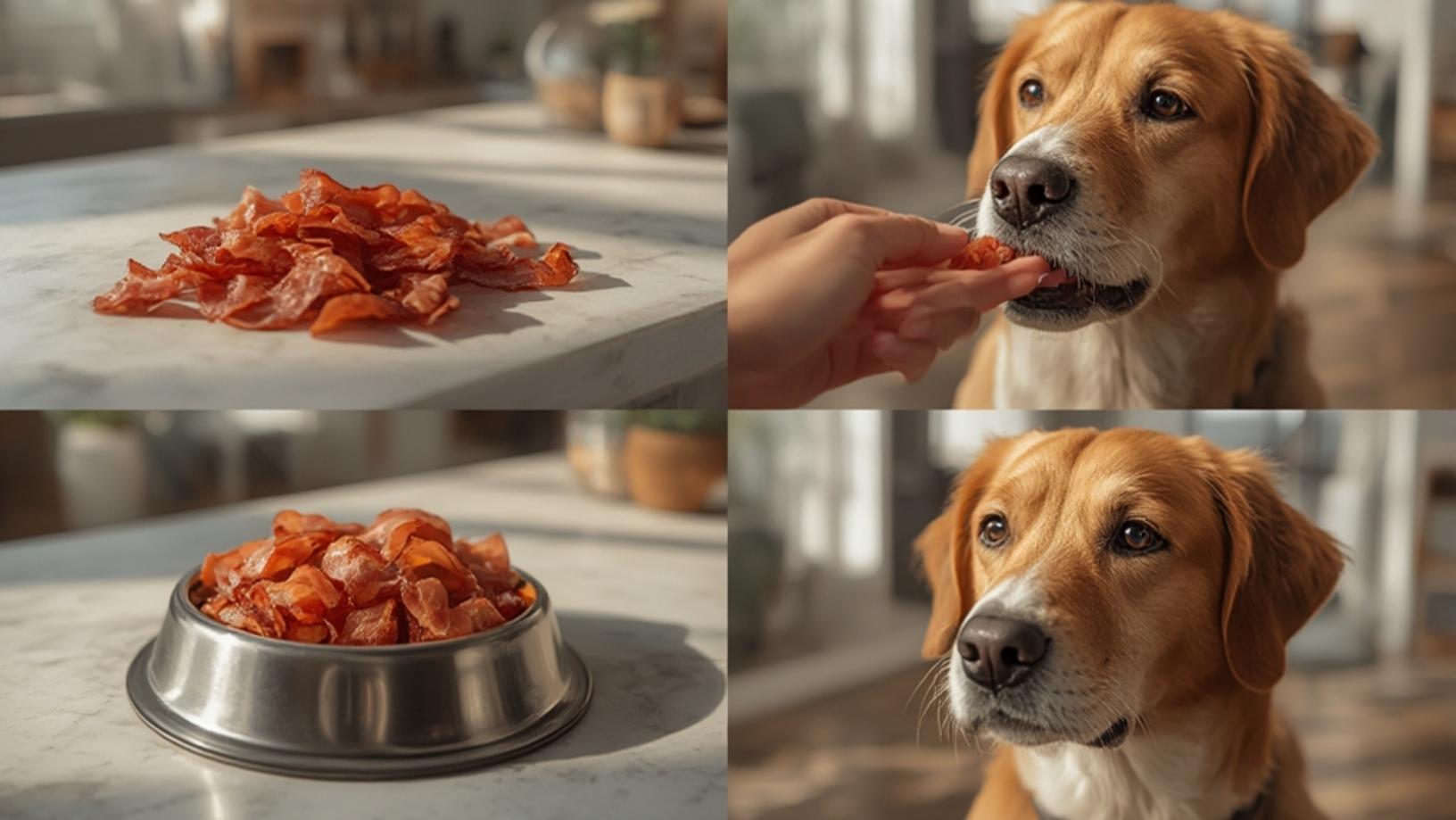 Crispy cooked bacon on a paper towel to absorb grease